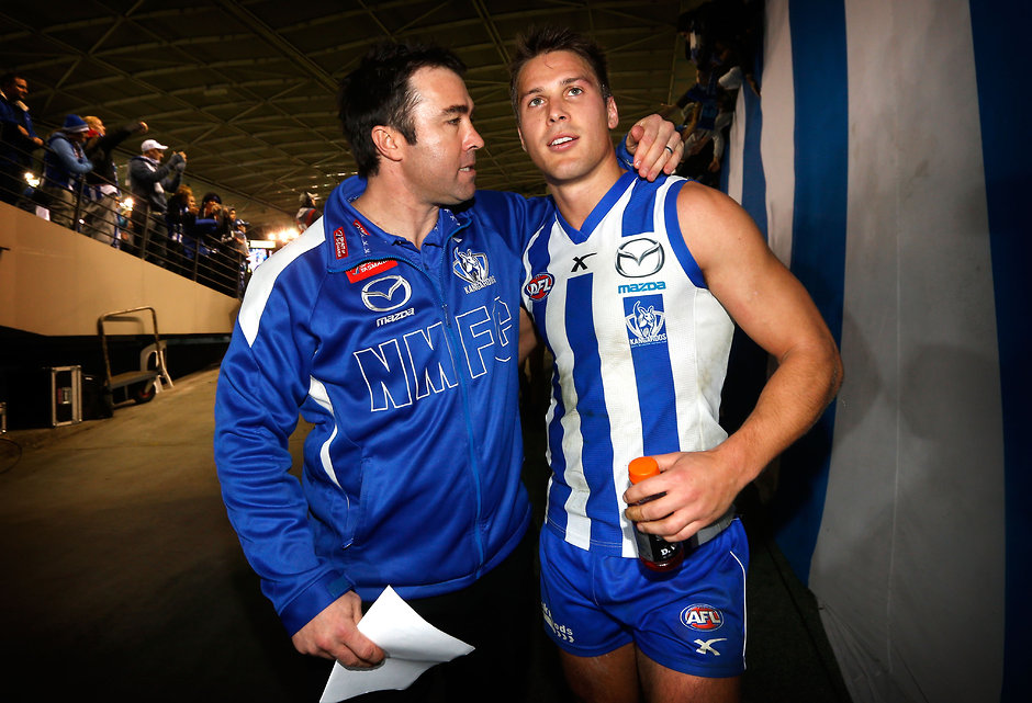 AFL 2014 Rd 16 - North Melbourne v Hawthorn Brad Scott says Andrew Swallow will hand over the captaincy while he is still playing - ${keywords}